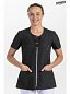 Chaqueta negra mujer m/c canesu corchete